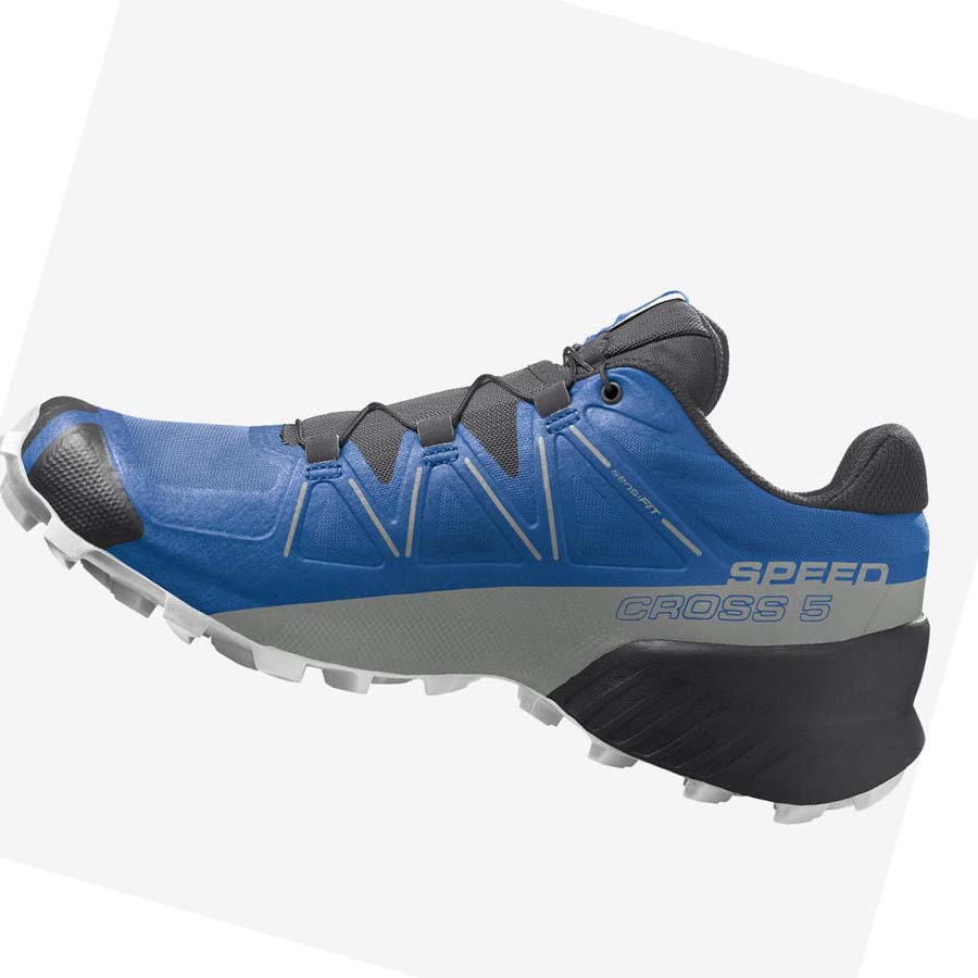 Tenis Para Trail Running Salomon SPEEDCROSS 5 Hombre Azules Negros | MX 3513QMA